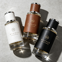 Flacon de parfum en verre rond à fond épais de 50 ml avec col en aluminium, pulvérisateur à baïonnette, flacon de parfum ou de cologne avec bouchons