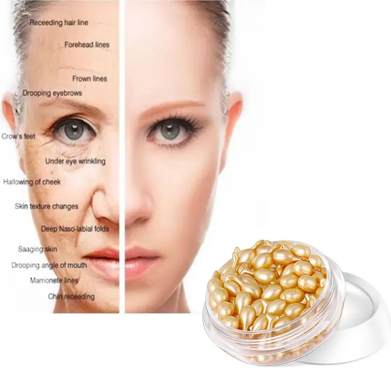 Wholesale Factory Price OEM Skin Care Beauty Capsule Fullerene Facial Essence for Skin Anti-Aging and Anti -Wrinkle