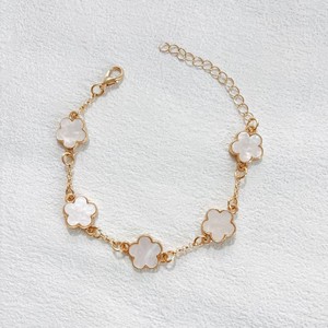 <span class=keywords><strong>Braccialetti</strong></span> da Donna INS Lucky Clover, Gioielli con Cinque Fiori su Entrambi i Lati, Regalo, Bracciale Placcato Oro per Donne - Product Image 4