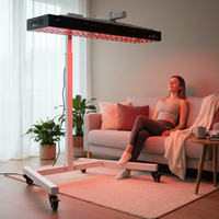 Support manuel pour appareil de luminothérapie LED rouge à 360 degrés pour panneau de luminothérapie LED rouge corps entier, support de photothérapie LED