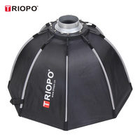 Nouvelle arrivée : Boîte à lumière Triopo K2-120cm avec adaptateur Bowens, installation facile, boîte à lumière octogonale Triopo