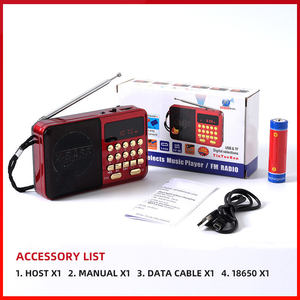 Factory <b>Digital</b> Radio Plastic LCD Display TF USB Play 1000mAh Battery Portable Radio for Home Gift Elderly Leisure Radio - Product Image 4