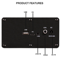 RHM-Sistema de Karaoke en casa, 2 micrófonos inalámbricos todo en uno, amplificador de potencia inalámbrico, altavoz con BT/AUX/USB/COA