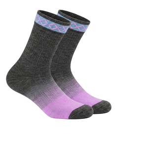 Men's Crew <b>Socks</b> Cotton Bamboo Fiber Geometric Pattern Breathable <b>Winter</b> Sports Seamless Fusing Knitted Cuff Logo - Product Image 6