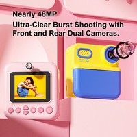 P03 Renkli Baskılı Fotoğraf Makinesi 1080P Kaydedici 16x Dijital Yakınlaştırma 2.4 İnç Ekran 5 Saat Kayıt 300 Fotoğraf Baskısı 128GB Kart Desteği