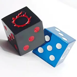 Custom high quality metal game d6 dice 15mm cube dice