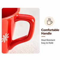 Service de table en céramique gaufrée Bonhomme de neige – Ensemble bol, tasse et assiette à steak pour les fêtes, décoration de table de Noël