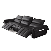Canapé inclinable électrique en cuir véritable, ensemble de meubles modulaires pour salon, 3 places, ports USB, canapé relaxant, vente en gros