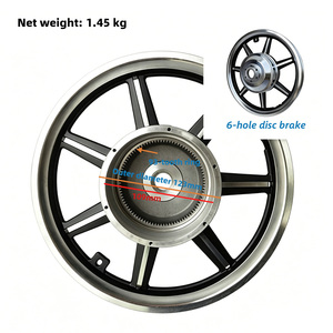 Roue arrière pliable AFTFA personnalisable, moyeu en alliage d'aluminium 93 dents, <span class=keywords><strong>jante</strong></span> en acier pour pneu avant de trottinette électrique, <span class=keywords><strong>jante</strong></span> de vélo électrique - Product Image 3