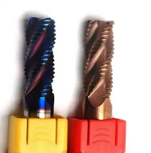 Prezzo all'ingrosso 2/3/4 flauti Dhf ad alta alimentazione 45 gradi smusso a sfera in metallo duro naso 6mm fresa a candela utensile da taglio in acciaio sgrossatura fresa - Product Image 1