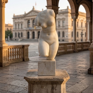 Busto de Piedra Clásico Hecho en China, Escultura de Torso en Venta, Soloart - Product Image 6