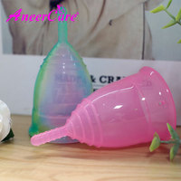 Venta al por mayor de silicona la menstruación esterilizador mujer copa Menstrual