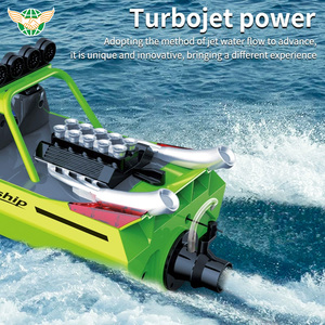 YF đồ chơi ngoài trời RC airship 20 km/h 2.4GHz tốc độ cao turbojet thuyền không thấm nước điều khiển từ xa thuyền đồ chơi - Product Image 3