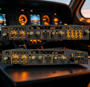 Kit de Panel de Advertencias ECAM con Módulo de Frecuencia de Luz Integrado FCU y EFIS Izquierdo para Cabina de Simulación de Carreras Airbus A320 - Product Image 1