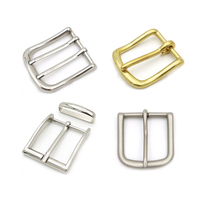 Hebilla de Cinturón de Cuero de Primera Calidad, 30 mm, Chapada en Oro, Borde Liso, Hebilla de Metal para Bolsos o Cinturones de Mujer
