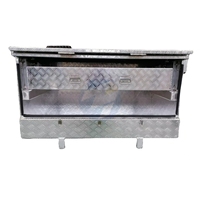 Boîtes à outils en aluminium multi-tiroirs, boîtes à outils robustes et étanches en argent, personnalisées en usine, pour camionnettes