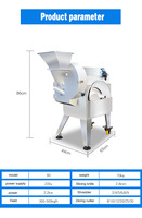 Roestvrij Staal Multifunctionele Groentesnijder Machine Fruit Salade Cutter Frieten Chips Elektrische Groentesnijder