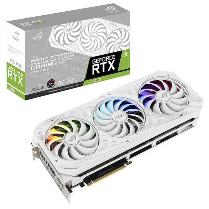 ASUS ROG STRIX RTX3090 O24G WHITE - Used Gaming Graphics Card 