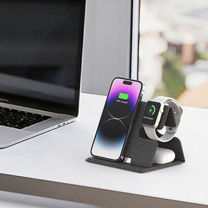 Estación de carga rápida plegable de 15W 3 en 1 soporte de <span class=keywords><strong>cargador</strong></span> inalámbrico Pad para <span class=keywords><strong>iPhone</strong></span> Samsung <span class=keywords><strong>Apple</strong></span> <span class=keywords><strong>Watch</strong></span> Airpods plegable - Product Image 5