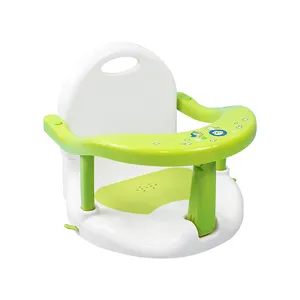 Pabrik grosir gaya lucu kursi mandi aman tidak beracun untuk bayi kursi mandi bayi dapat dilipat untuk anak-anak