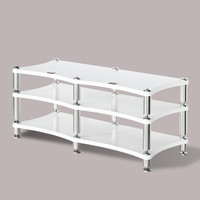 DY-012 Support de machine pour amplificateur de puissance et enceinte, finition laquée piano, avec amortisseur et pieds à griffes / Produit vendu à l'unité