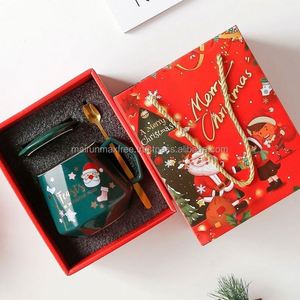 Tendencias 2024, Ideas de Regalos al por Mayor, Tazas de Papel Navideñas para Niñas, Mujeres y Niños, para Fiestas de Navidad, Uso Promocional, Blancas con Dibujos Animados - Product Image 1