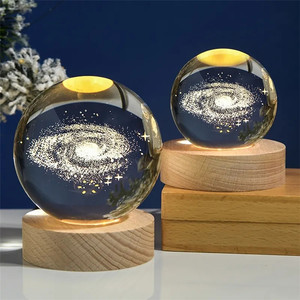 Novedades <strong>2023</strong> Cadeau 3D Galaxy Crystal Ball Night Light Gifts &amp; Crafts Graduation Gifts Child Students <strong>Novelty</strong> Gifts - Product Image 2