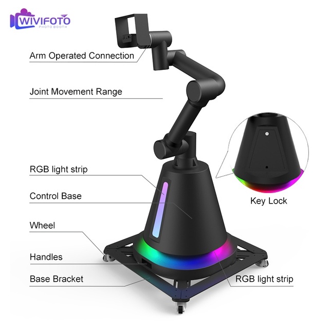Photographic Machine Automated Magic Glambot Robotic Arm Camera Glambot Robot Arm Photo Booth