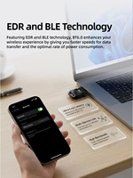 BT6.0 Tanpa Pengemudi Baru untuk Adaptor Laptop/USB-C Tipe-C Penerimaan Audio Transmisi EDR+BLE Kompatibel dengan Kamera Realtek