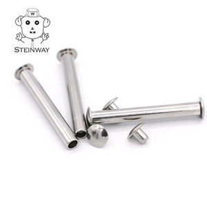 Fabricants chinois de rivets semi-tubulaires à double capuchon, rivets tubulaires à tête plate, rivets mâles-femelles en acier inoxydable - Product Image 5