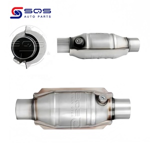 SQS konverter katalis Universal <span class=keywords><strong>2</strong></span> "<span class=keywords><strong>2</strong></span>.5" <span class=keywords><strong>3</strong></span> "baja tahan karat kustomisasi pabrik kualitas tinggi untuk knalpot otomotif - Product Image 1