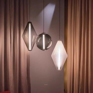 Lámpara Colgante de Cristal Minimalista Bomma Buoy de Czech, Estilo Nórdico Moderno de Lujo para Comedor, Dormitorio, Bar, Alimentación CA, Tamaño Mediano - Product Image 1