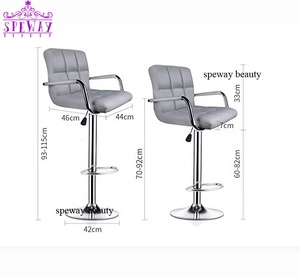 <span class=keywords><strong>Tabouret</strong></span> <span class=keywords><strong>de</strong></span> Mobilier <span class=keywords><strong>de</strong></span> <span class=keywords><strong>Bar</strong></span> Moderne Réglable Pivotant Ascenseur à Gaz Chrome Repose-Pieds Tabourets <span class=keywords><strong>de</strong></span> <span class=keywords><strong>Bar</strong></span> <span class=keywords><strong>avec</strong></span> <span class=keywords><strong>Accoudoir</strong></span> et Dossier - Product Image 5