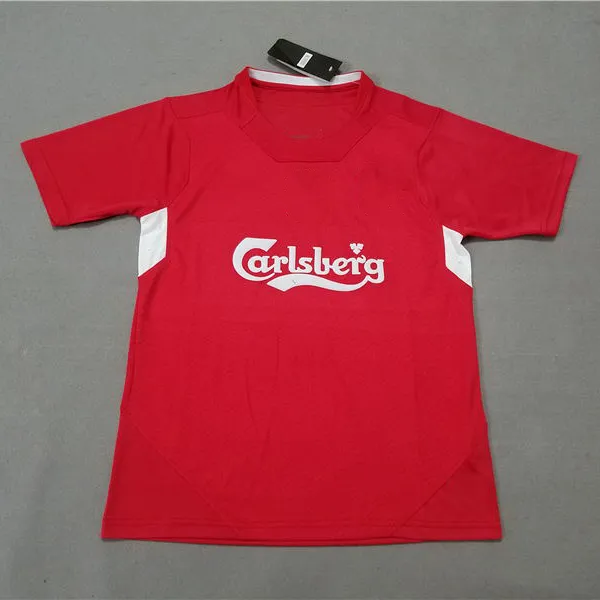 Klassisches Retro Fußball trikot 2005 Gerrard Fußball kleidungs stück Fußball trikot Großhandel benutzer definierte versand kostenfrei