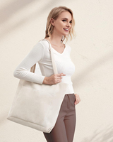 Sac fourre-tout en velours côtelé pour femme, sac à bandoulière décontracté avec plusieurs poches, idéal pour l'université et le travail