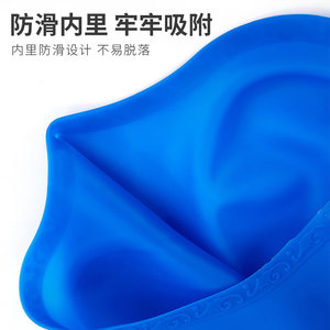 Gorros de Natación de Silicona de Color Sólido para Adultos, Protección para los Oídos, Equipo de Natación - Product Image 5