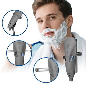Nouvelle conception, étui de rangement portable en silicone pour rasoir de voyage, cadeau pour homme, accessoire de voyage essentiel, housse de protection pour rasoir de sécurité - Product Image 2