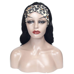 Peluca de cabello humano 100% brasileño para mujeres negras, diadema con ondas, novedad - Product Image 5