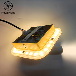 Lampe murale LED blanche carrée en bois pour décoration de maison moderne Lampe de chevet pour intérieur Lampe de nuit pour lecture - Product Image 5