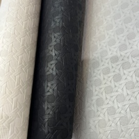 Papier peint PVC gaufré conforme, imperméable, insonorisant, lavable, ignifuge, avec support en tissu, pour extérieur et salle à manger