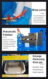 เครื่อง DW400ขอบอัตโนมัติเต็มรูปแบบแผงไม้มัลติฟังก์ชั่เครื่องพันขอบขนาดเล็กพร้อมทริมเมอร์ - Product Image 4