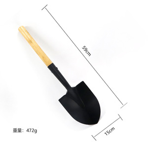 Childrens Garden Shovel 67cm D Grip Handle Plastic Blade 15.5cm For Digging Planting Beach Outdoor Use - Product Image 2