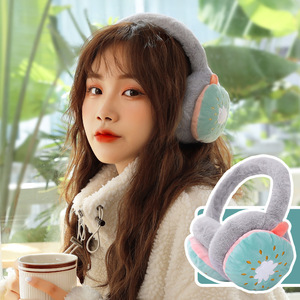 新しい漫画かわいいフルーツイチゴウサギクマ大人調整可能な耳マフ暖かい冬屋外イヤーマフ - Product Image 4