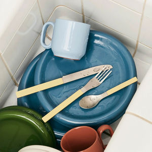 Serie Chubby, plato redondo de gres nórdico de color personalizado para servir comida, platos de cena de cerámica para restaurante - Product Image 4