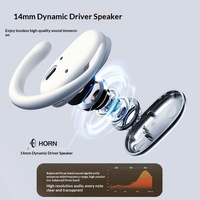Nouveaux écouteurs intra-auriculaires sans fil à crochet ouvert pour le sport, avec autonomie prolongée, haute qualité sonore et fonction appel, non étanches