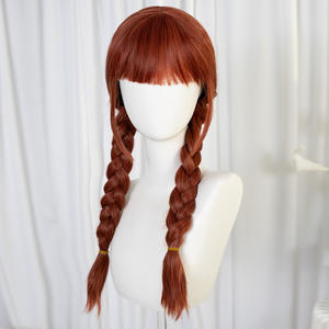 <span class=keywords><strong>Perruque</strong></span> synthétique résistante à la chaleur, petite boucle crépue, fibre haute température, couleur marron, pour Halloween, Wednesday Season 2 <span class=keywords><strong>Addams</strong></span> - Product Image 6