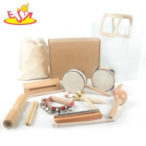 <span class=keywords><strong>Kit</strong></span> de percussion en bois Montessori 8 pièces-Ensemble de batterie complet pour bébé avec sac de rangement pour l'éducation musicale précoce W07A252 - Product Image 3
