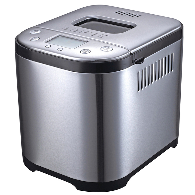 Electric Stainless Steel Automatic Multifunction Portable Bread Maker Non-Stick Pan Timer Function 2 Lb Capacity for Household