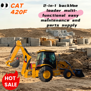 Retroexcavadora CAT 420F con Motor Cummins, Potencia de 70KW, Carga Nominal de 5 Toneladas, Peso de la Máquina de 7 Toneladas, Certificación EMA, CE, EPA, para Granjas - Product Image 1