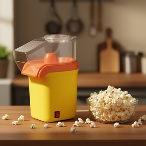 Mini Máquina de Palomitas Portátil de 16 Tazas, Eléctrica, de Aire Caliente, Color Amarillo, para Uso Doméstico - Product Image 2
